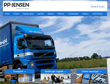 Tablet Screenshot of pp-jensen.dk